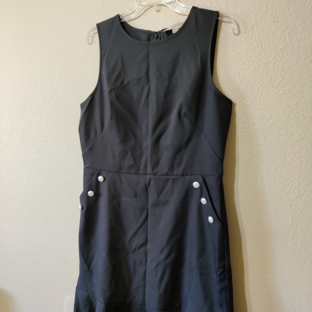 LOFT Ann Taylor Button Pocket Flounce Dress - Picture 13 of 13